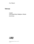 User Manual VX4330 120-Channel Relay Multiplexer Module 070