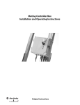 Muting Controller Box Installation and Operating Instructions