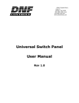 Universal Switch Panel User Manual