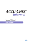 ACCU-CHEK Inform II Base Unit HUB Operator`s Manual