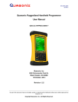 Ruggedized Handheld Programmer User Manual, Rev