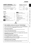 3-drive REMOTE(3DR) USER`S MANUAL