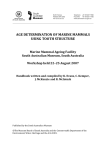 a comprehensive manual for marine mammal age determination