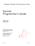 Dyninst User Manual - Home Page - University of Wisconsin–Madison