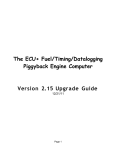ECU+ Version 2.15 Upgrade Guide