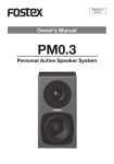Owner`s Manual Personal Active Speaker System