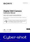 Sony Cyber-shot DSC-W220 User`s Manual