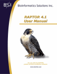RAPTOR User Manual 4.1