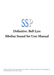 Definitive. Bell Lyre Sound Set User Manual