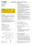 User Manual - Models 06-601 & 07-701 - S-CUT