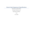 Event Sequencer Specification and User Manual