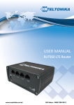 Teltonika RUT950 4G Router - Manual