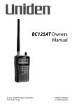 BC125AT Owners Manual