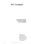 User manual Supervisor