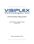 VS3100 Desktop Paging System