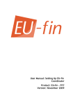 Coordinator Manual - Setting up of EU-fin
