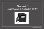 MusicWorks Simple Source Audio Control Center