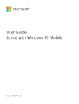 Lumia with Windows 10 Mobile User Guide