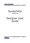 SurveyToGo Designer User Guide