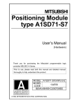 Positioning Module type A1SD71-S7 User`s Manual