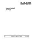 User`s manual ACB530