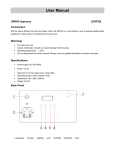 User Manual - Orion FX Lights