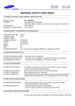 MATERIAL SAFETY DATA SHEET