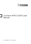 TruVision NVR 21(S/P) User Manual