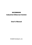 SICOM6000 Industrial Ethernet Switch User`s Manual