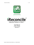 User Manual - iReconcile