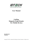 User Manual UniMag Magnetic Stripe Reader For Mobile