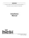 Installation Manuals