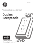 Jasco 45705 Z-Wave Duplex Receptacle Manual