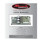 USER MANUAL - Minarik Drives