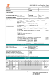 GPL168001A Confirmation Sheet