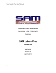 SAM LabelsPlus User Manual