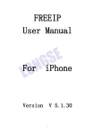 FREEIP User Manual For iPhone