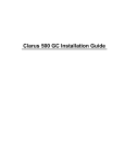 Clarus 500 GC Installation Guide