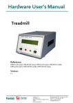 Hardware User`s Manual Treadmill
