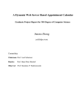 A Dynamic Web Server Based Appointment Calendar