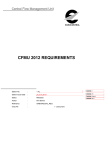 CFMU 2012 REQUIREMENTS