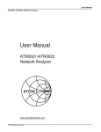 User Manual - Spectrum Analyzer