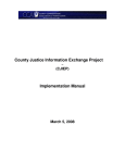 County Justice Information Exchange Project Implementation Manual