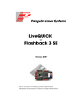 FB3 SE Manual - Pangolin Laser Systems Inc.