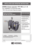 KESSEL Grease separator “PV” NS 2, 4, 7, 10 For installation in frost