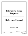 Interactive Voice Response Reference Manual