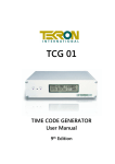 TCG 01 User Manual