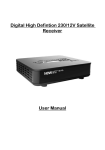 Digital High Defintion 230/12V Satellite Receiver User Manual