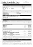 Pastel Cover Order Form