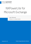 NXPowerLite for Microsoft Exchange Manual